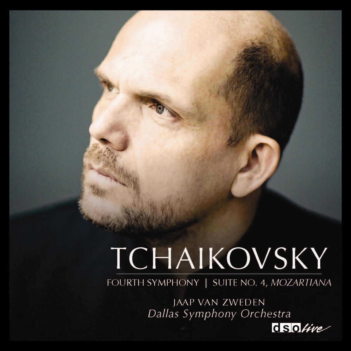 Tchaikovsky: Symphony No. 4 & Suite No. 4 "Mozartiana" by Dallas Symphony Orchestra, Jaap van Zweden & Andrés Cárdenes album cover