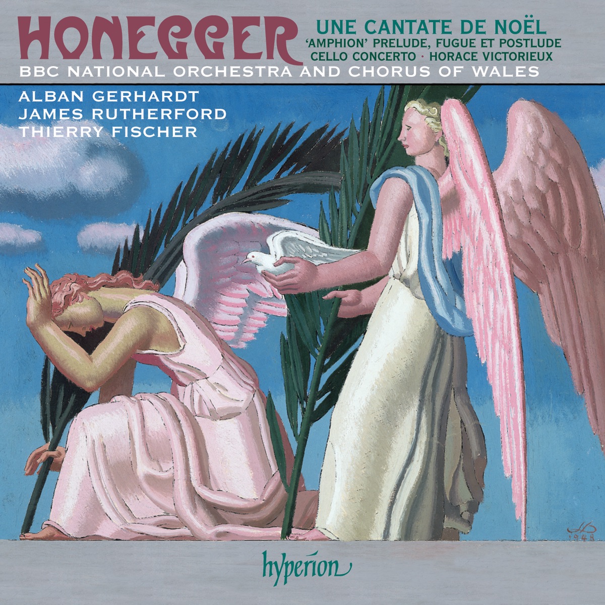 Honegger: Une Cantate de Noël, Cello Concerto by BBC National Orchestra of Wales & Thierry Fischer album cover