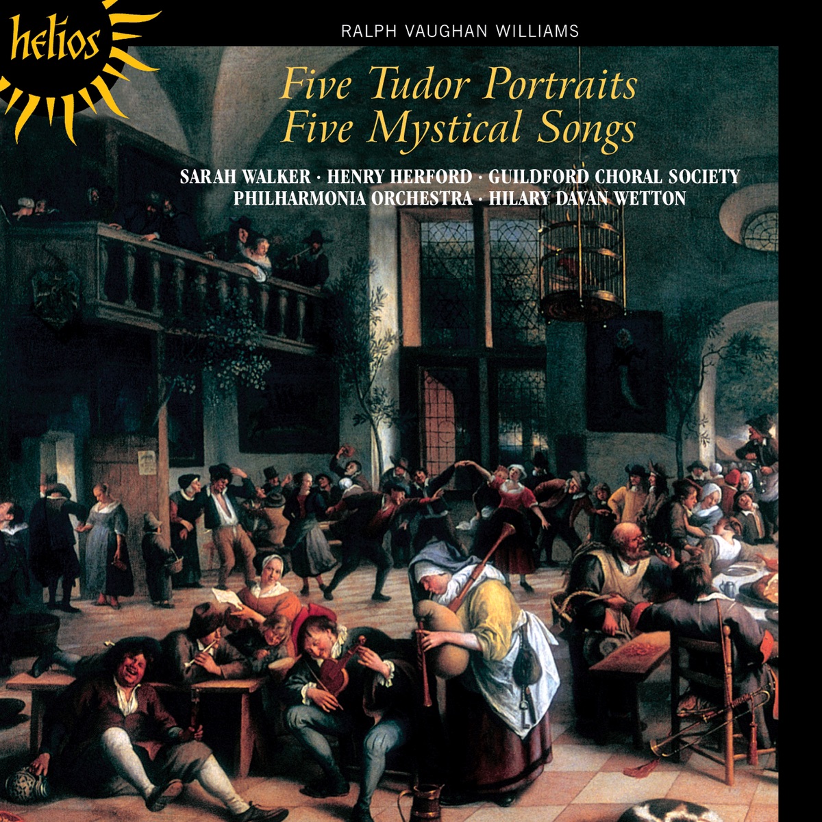 Vaughan Williams: Five Mystical Songs & Five Tudor Portraits by Guildford Choral Society, Philharmonia Orchestra, Hilary Davan Wetton, Henry Herford & Sarah Walker album cover