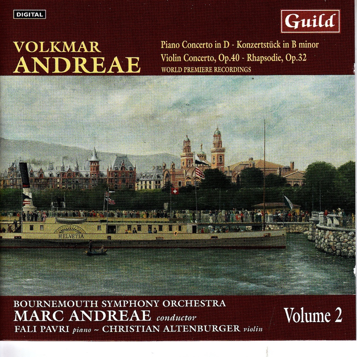 Volkmar Andreae - Piano & Violin Concertos by Fali Pavri, Christian Altenburger & Bournemouth Symphony Orchestra album cover