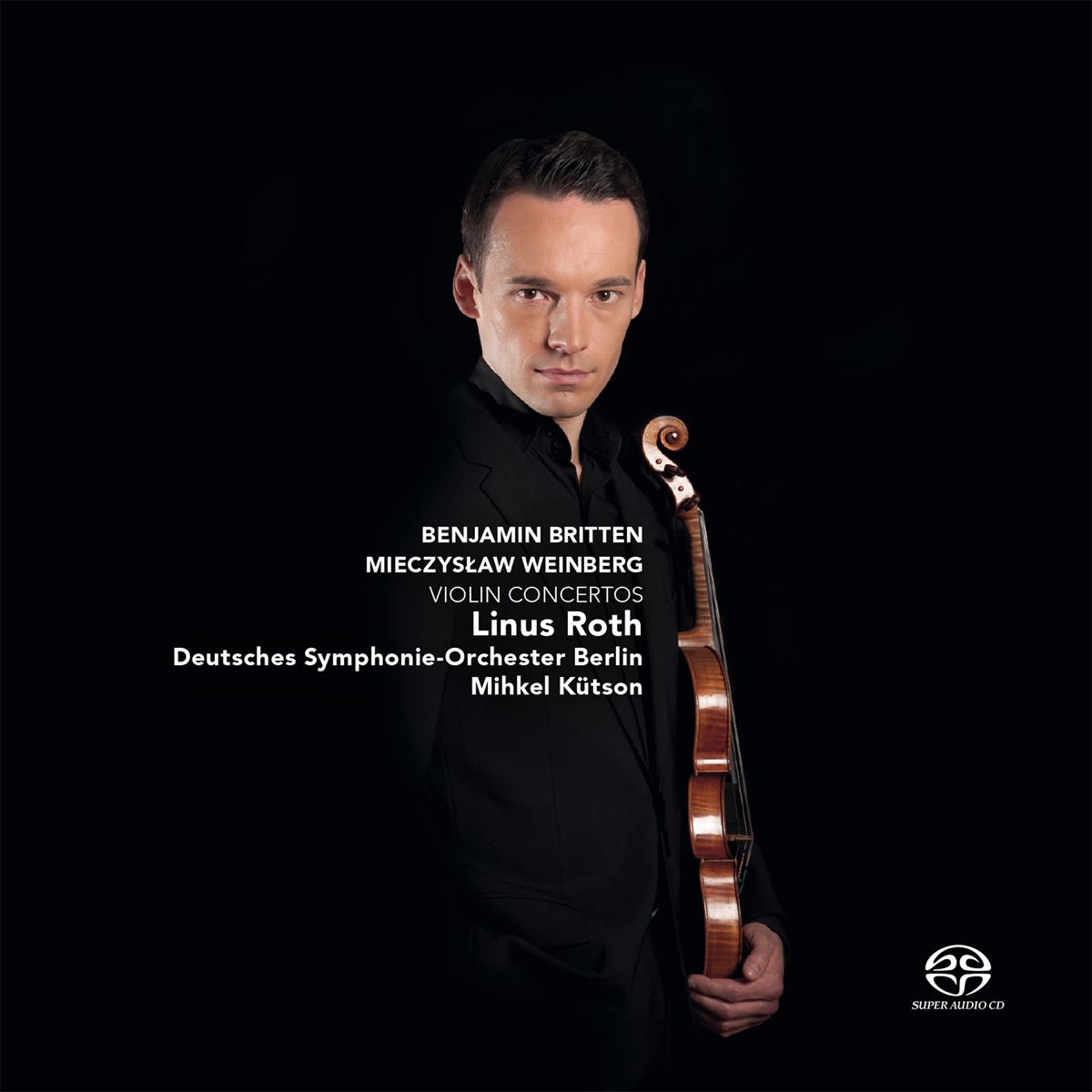 Britten & Weinberg: Violin Concertos by Linus Roth, Deutsches Symphonie-Orchester Berlin & Mikhel Kütson album cover