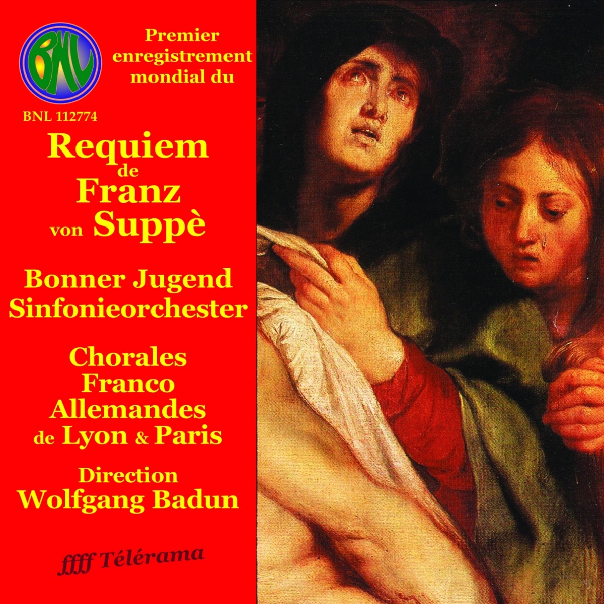 Franz von Suppè: Requiem pour soli choeur et orchestre by Jugendsinfonieorchester de Bonn, Wolfgang Badun & Chorale franco-allemande de Paris album cover