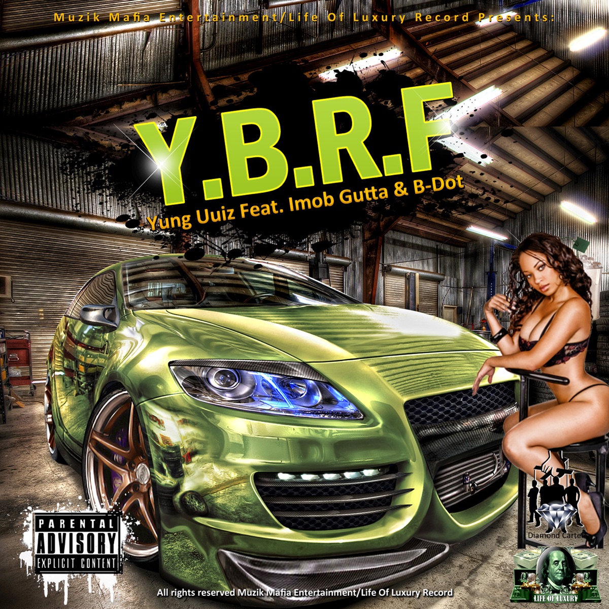 Y.B.R.F (feat. Imob Gutta & B-Dot) [Remix] - Single by Yung Uuiz album cover