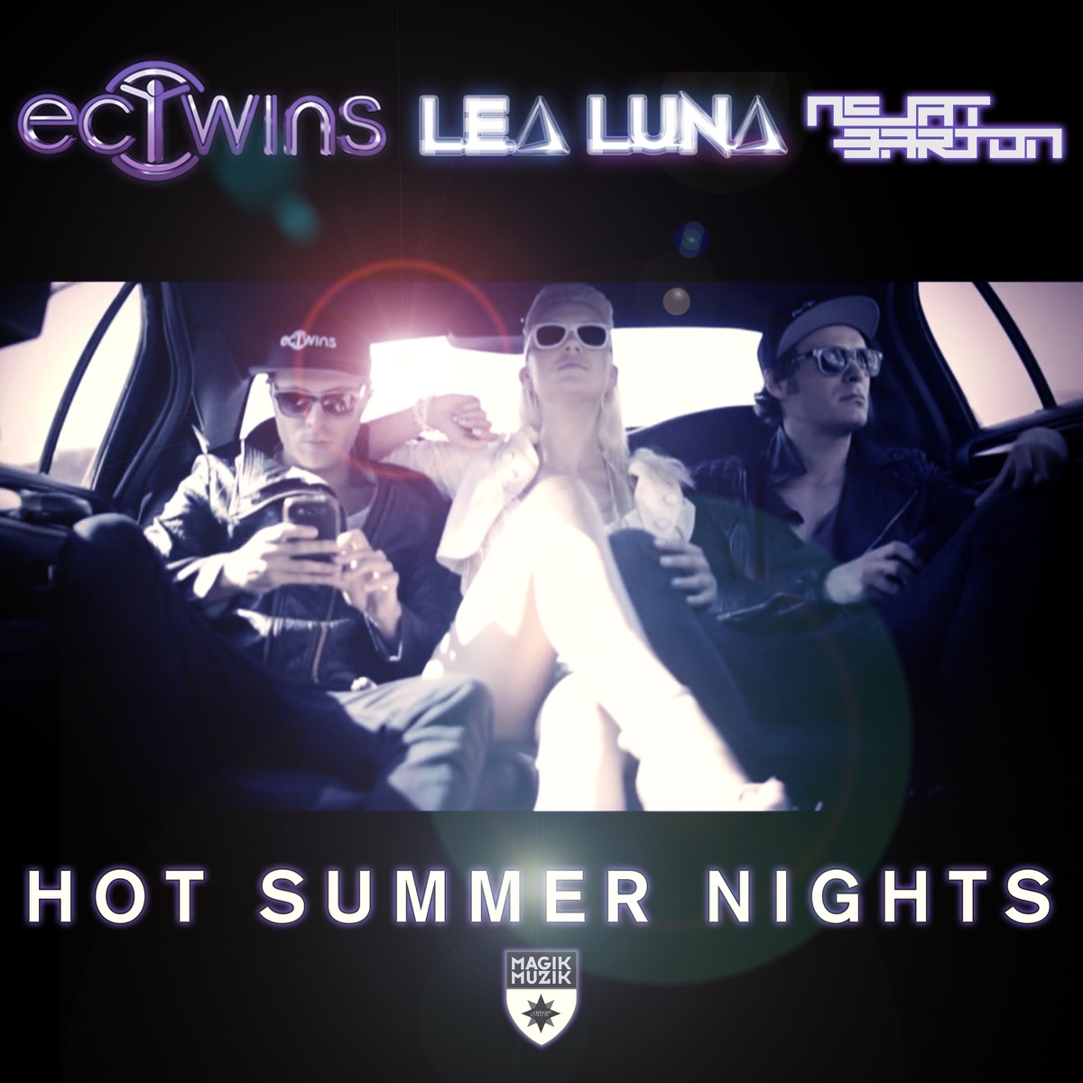 Hot Summer Nights - Single by EC Twins, Lea Luna & Nejat Barton album cover