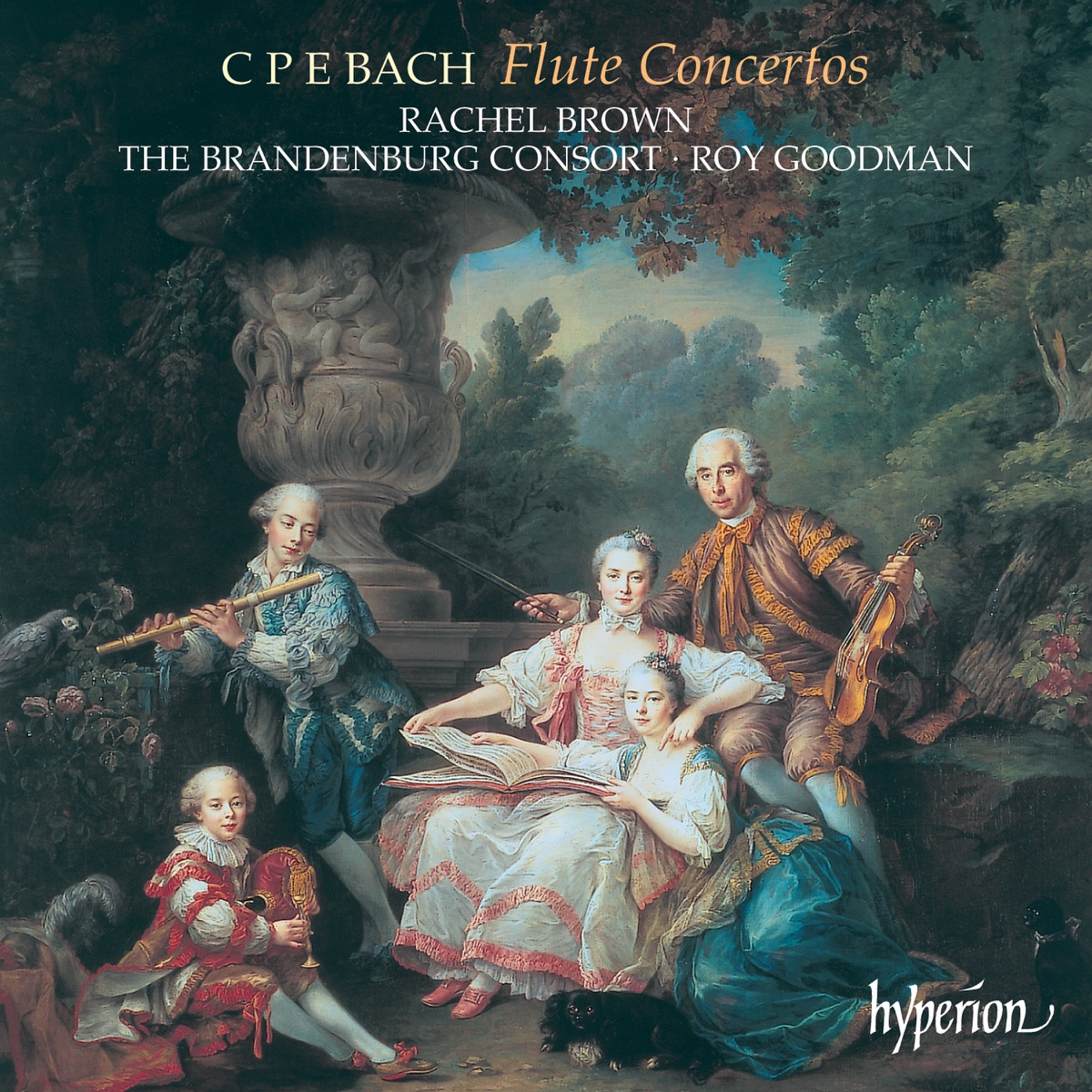 Bach (CPE): Flute Concertos by Rachel Brown, The Brandenburg Consort & Roy Goodman album cover