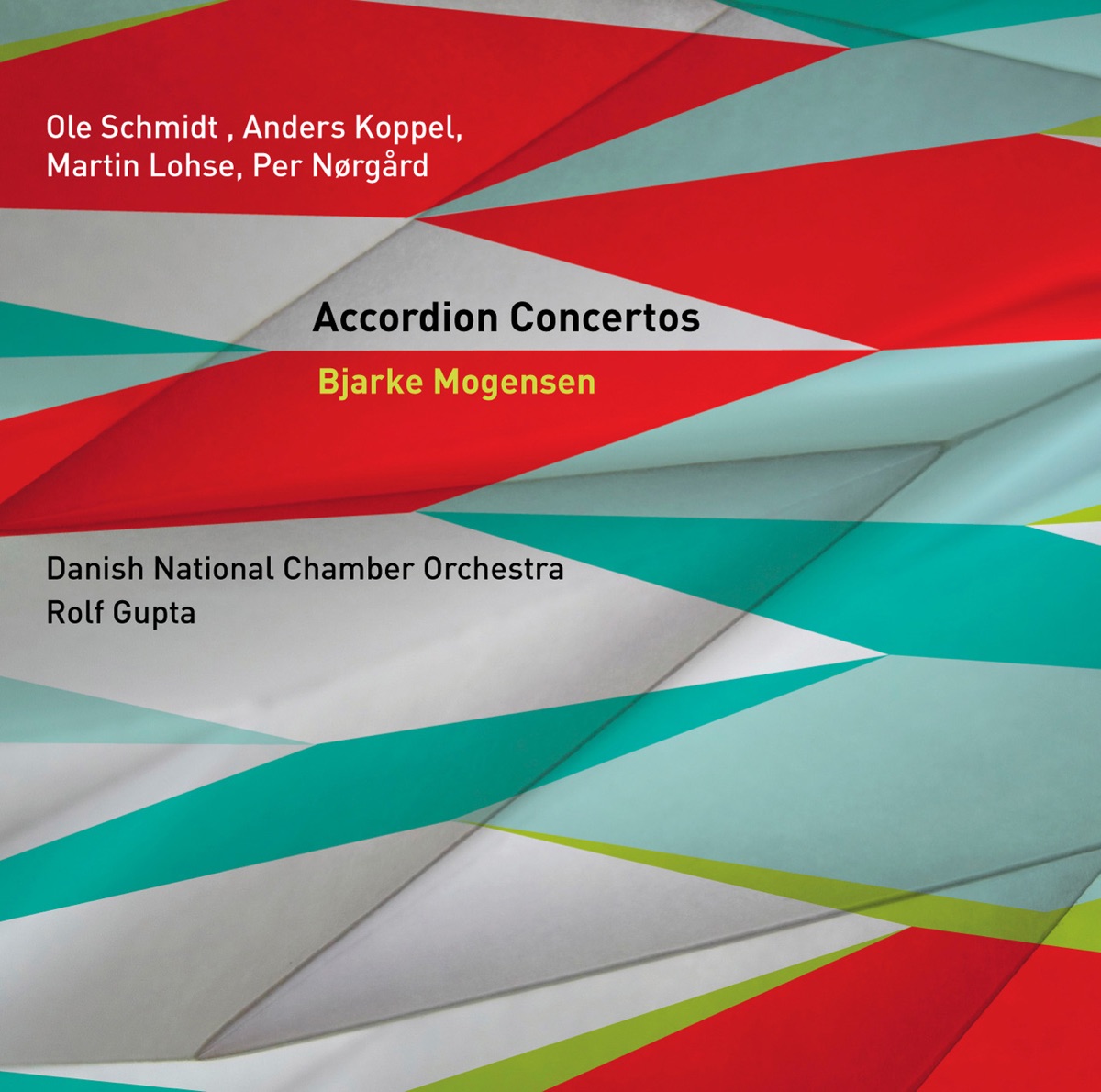 Accordion Concertos by Rolf Gupta, Bjarke Mogensen & Danish National Chamber Orchestra album cover