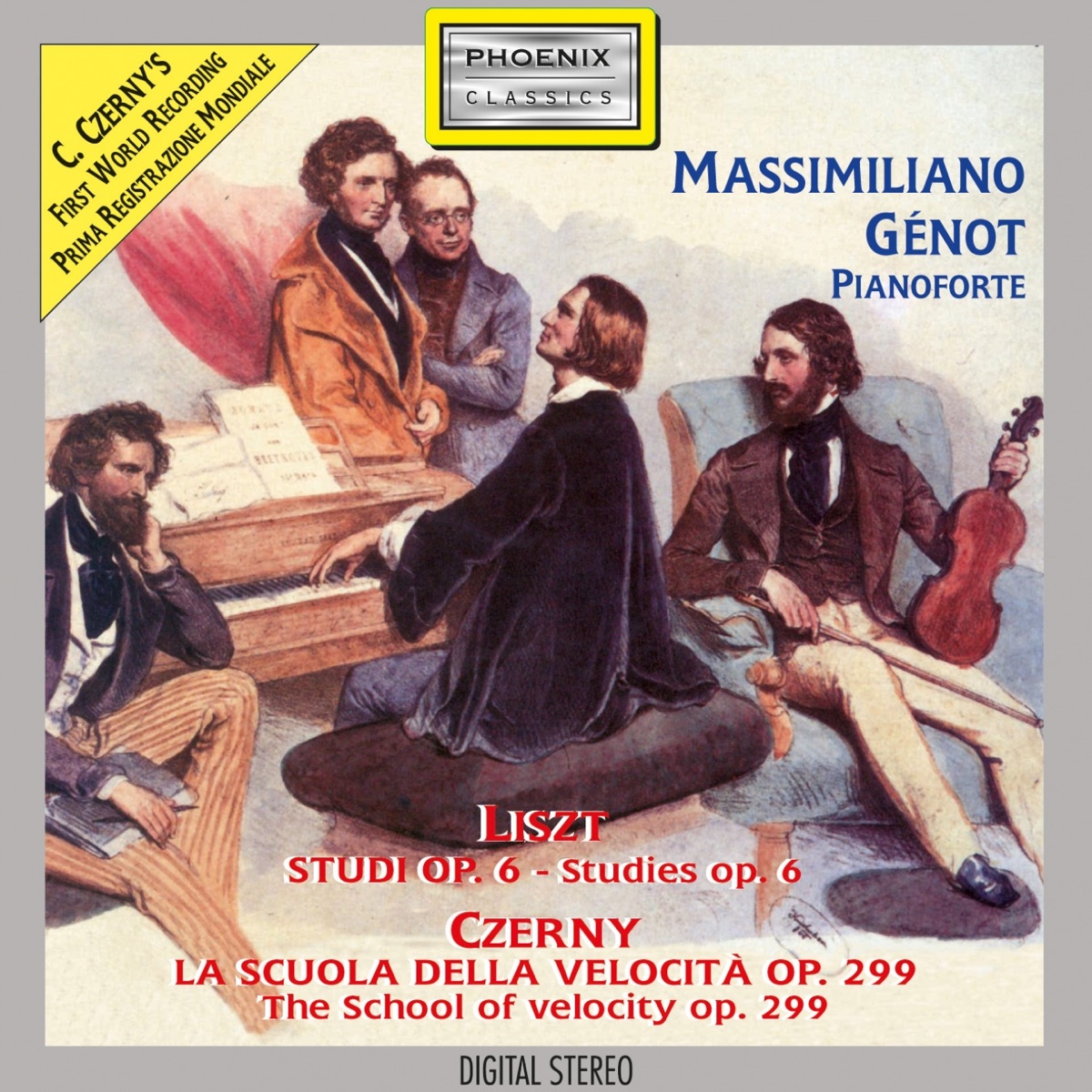 Liszt: Studi, Op. 6 - Czerny: La scuola della Velocità, Op. 299 (La scuola della velocità) by Massimiliano Génot album cover