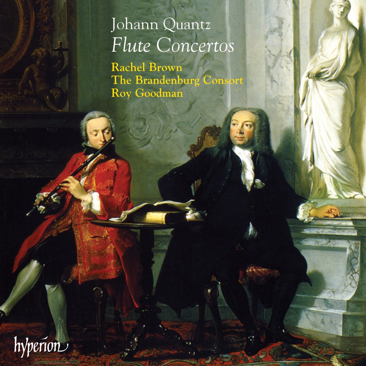 Quantz: Flute Concertos by Rachel Brown, The Brandenburg Consort & Roy Goodman album cover