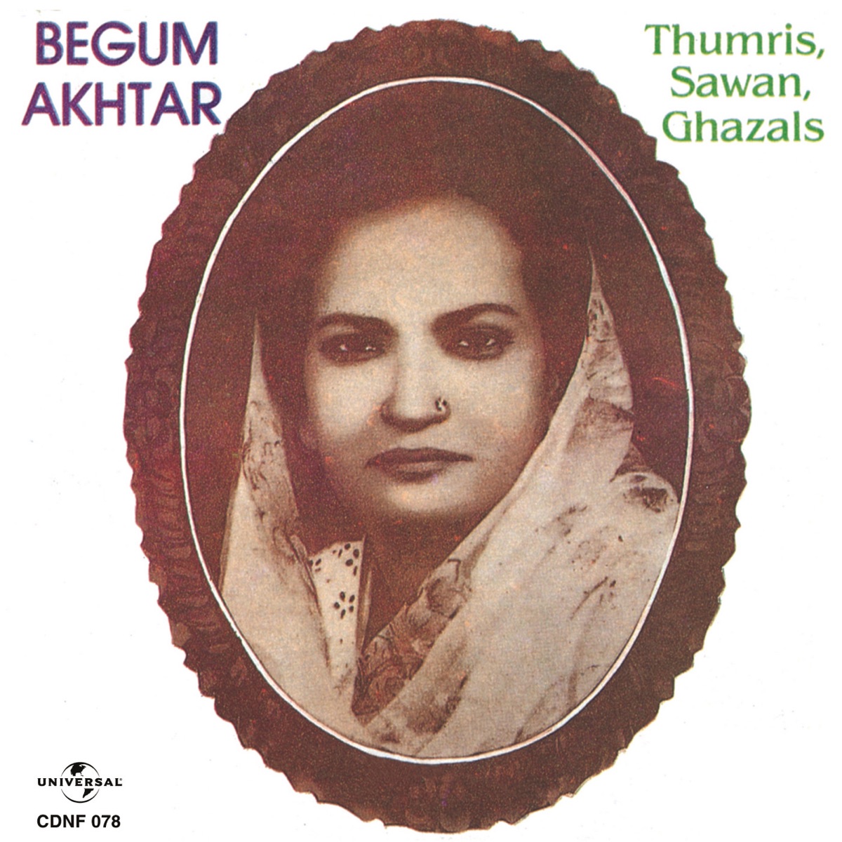 Thumris Sawan Ghazals by Begum Akhtar album cover