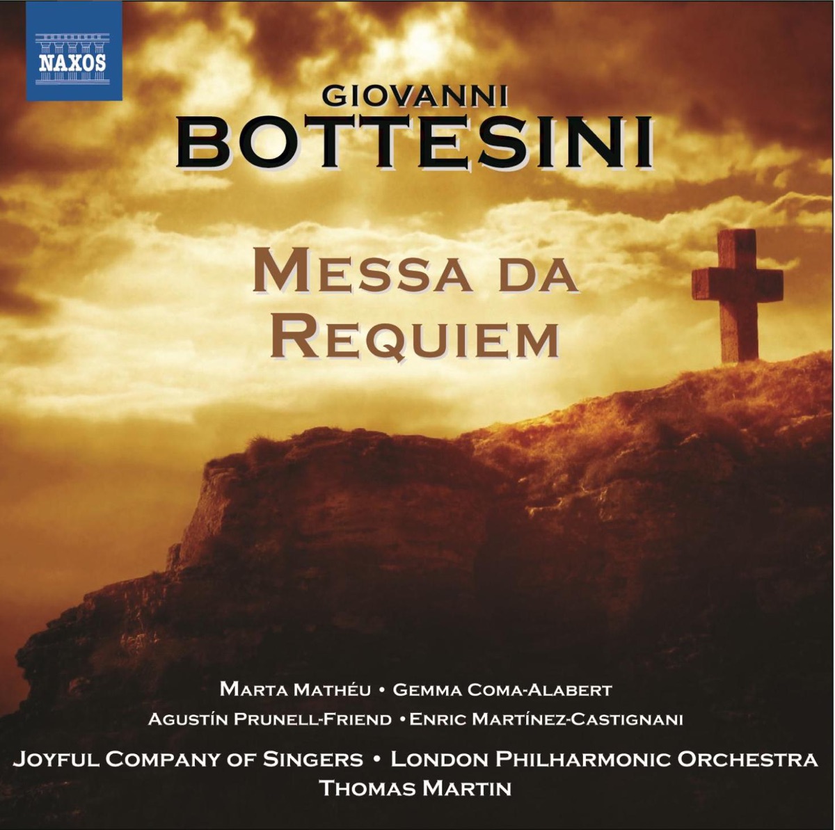 Bottesini: Messa da Requiem by London Philharmonic Orchestra, Joyful Company of Singers & Thomas Martin album cover