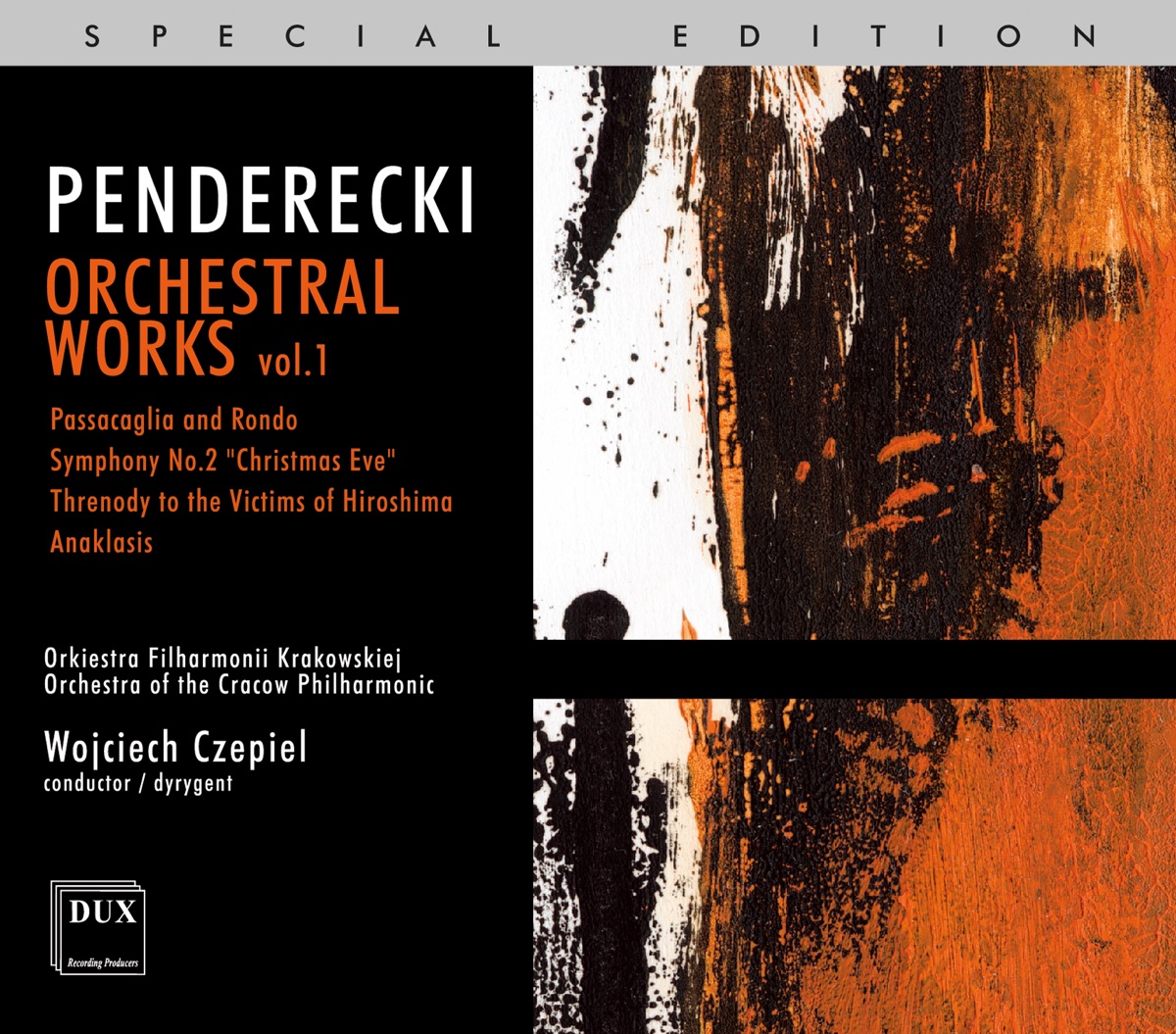 Penderecki: Orchestral Works, Vol. 1 by Cracow Philharmonic Orchestra & Wojciech Czepiel album cover