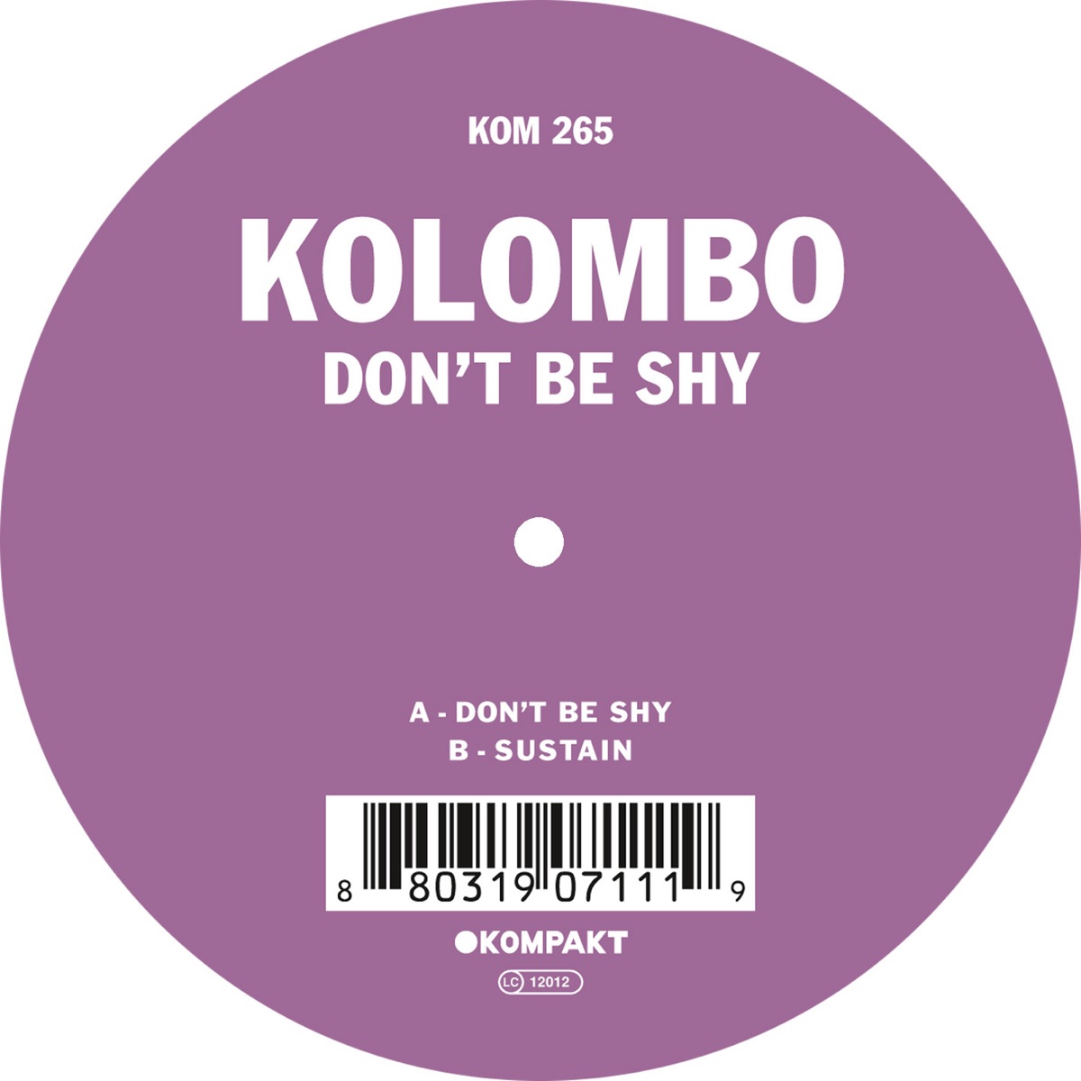 Don't Be Shy - Single by Kolombo album cover