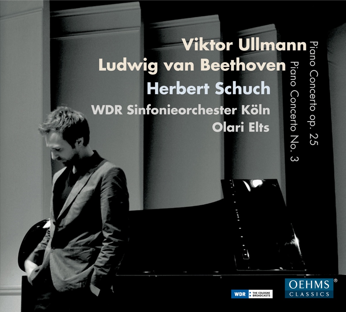 Ullmann: Piano Concerto, Op. 25 - Beethoven: Piano Concerto No. 3 by Cologne West German Radio Symphony Orchestra, Herbert Schuch & Olari Elts album cover