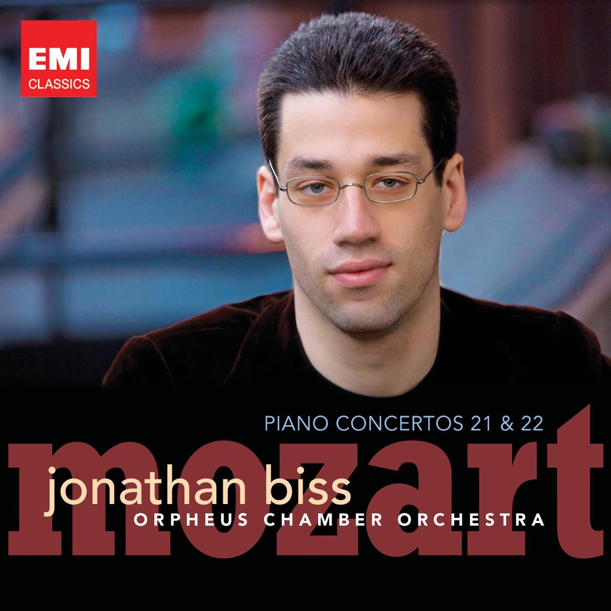 Mozart: Piano Concertos Nos. 21 & 22 by Jonathan Biss & Orpheus Chamber Orchestra album cover