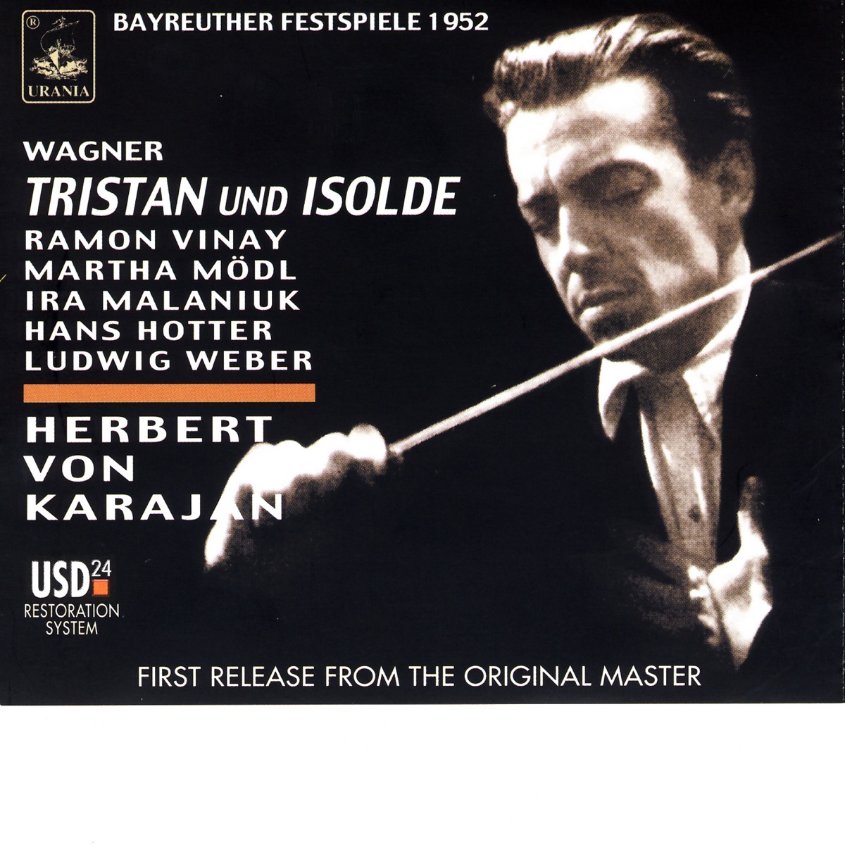 Bayreuth Festspiele 1952 - Wagner: Tristan und Isolde by Bayreuth Festival Orchestra, Bayreuth Festival Choir, Herbert von Karajan, Martha Mödl & Ramon Vinay album cover