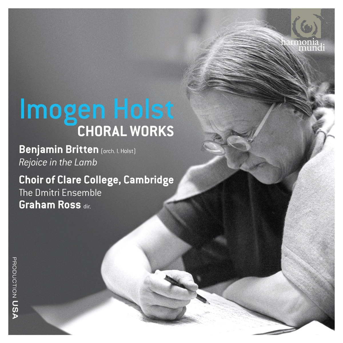 Imogen Holst: Choral Works by Choir of Clare College, Cambridge, Graham Ross & Dmitri Ensemble album cover