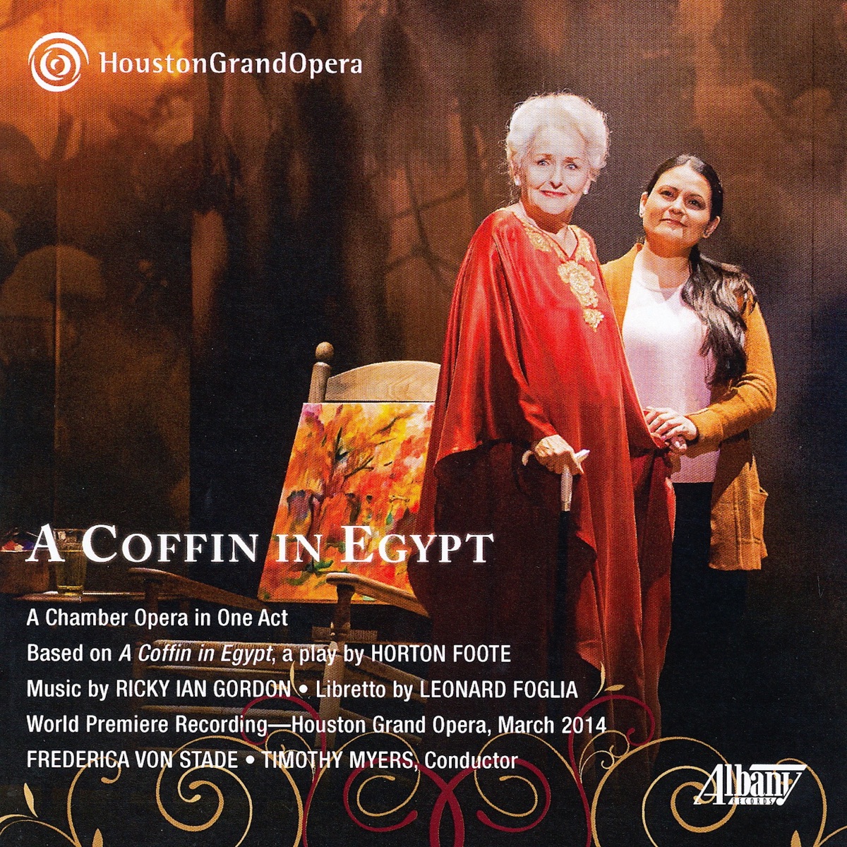 Ricky Ian Gordon: A Coffin in Egypt by Houston Grand Opera, Timothy Myers & Frederica von Stade album cover