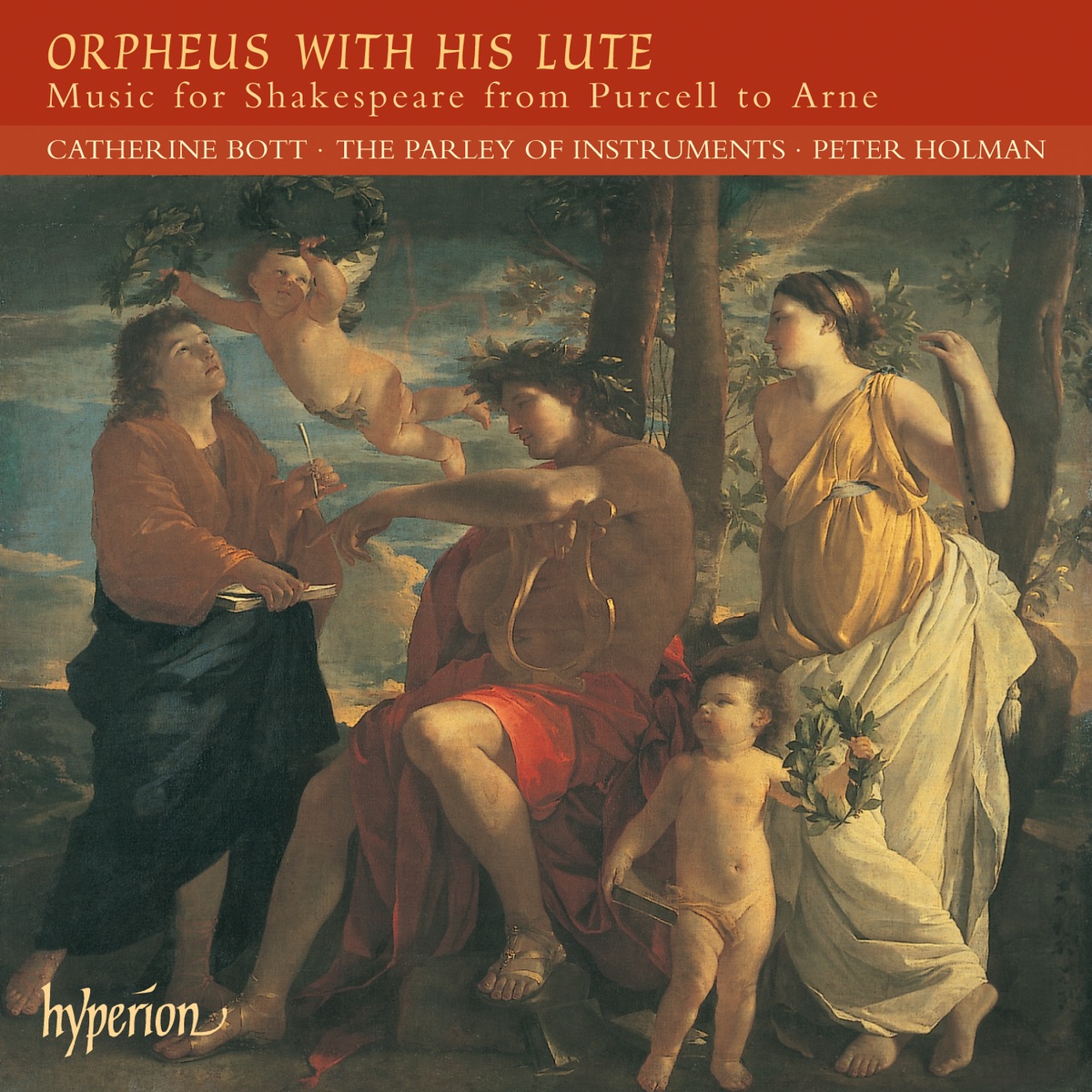 Orpheus With His Lute by Catherine Bott, The Parley of Instruments & Peter Holman album cover