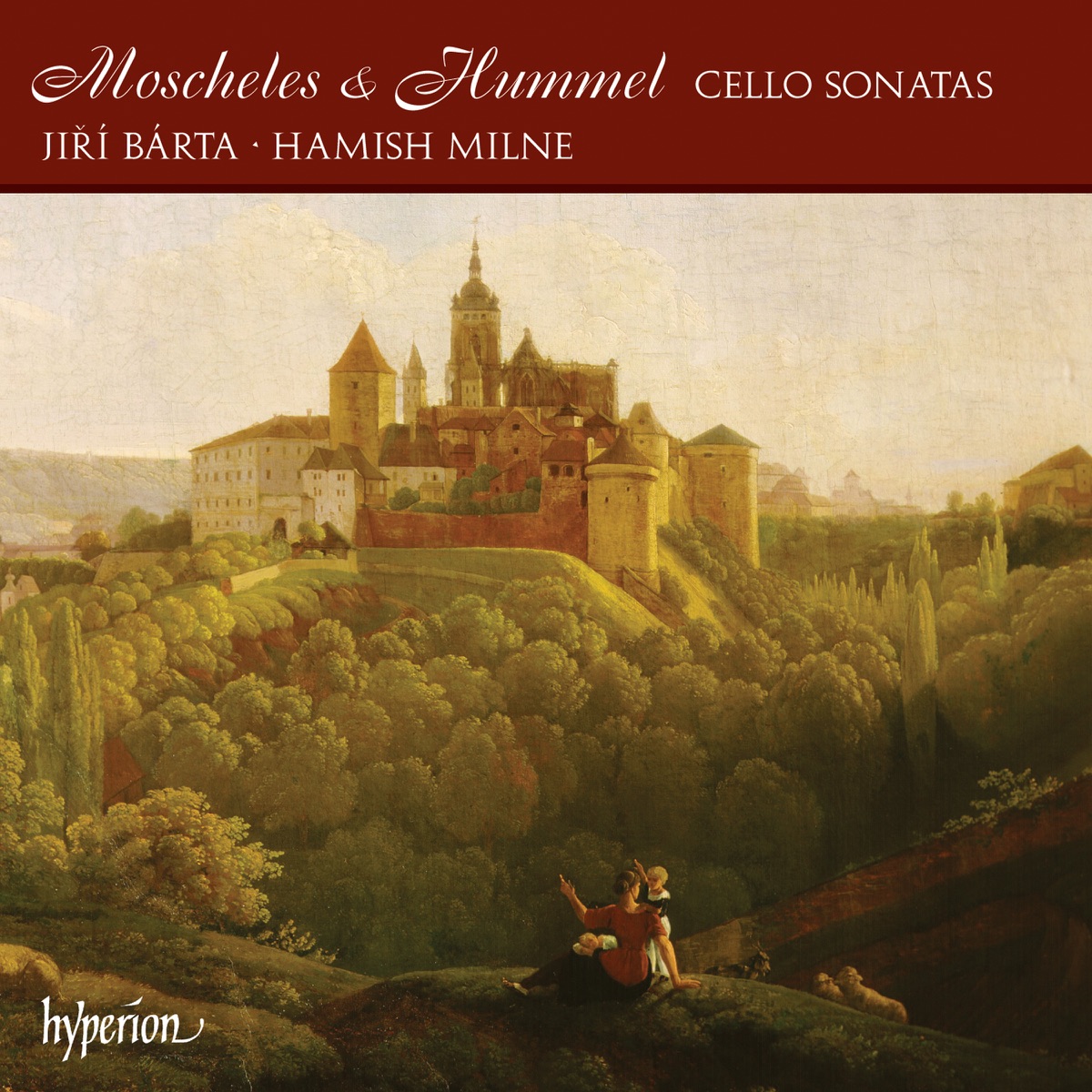 Moscheles & Hummel: Cello Sonatas by Jiří Bárta & Hamish Milne album cover