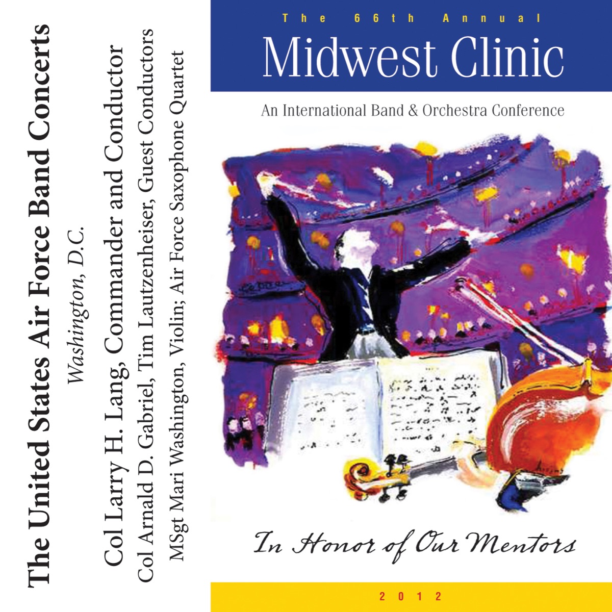 2012 Midwest Clinic: The United States Air Force Band by Various Artists album cover