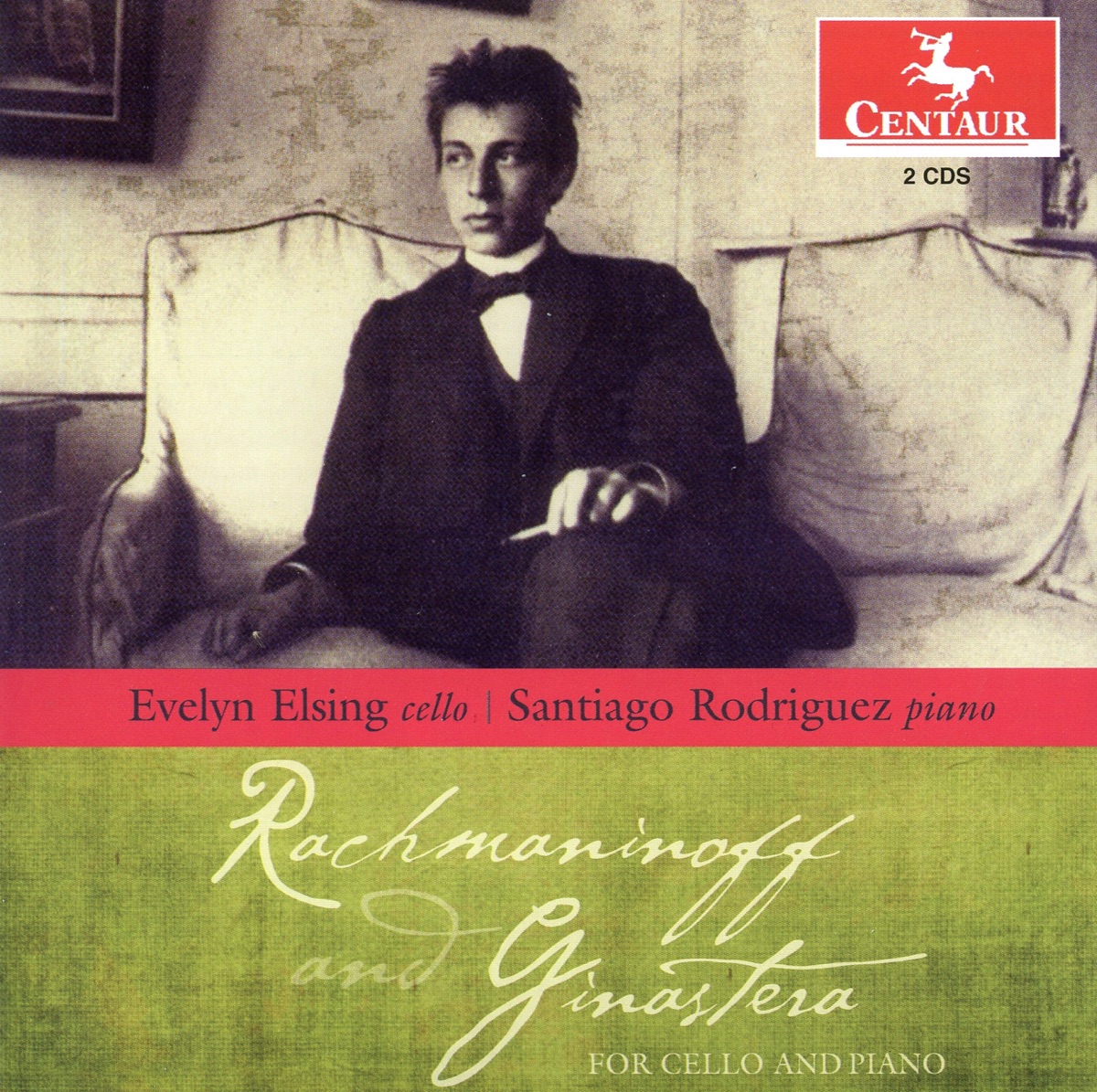 Rachmaninov & Ginastera for Cello & Piano by Santiago Rodriguez & Evelyn Elsing album cover