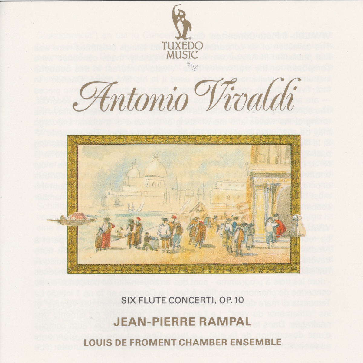 Vivaldi: Six Flute Concerti, Op. 10 by Louis De Froment Chamber Ensemble album cover