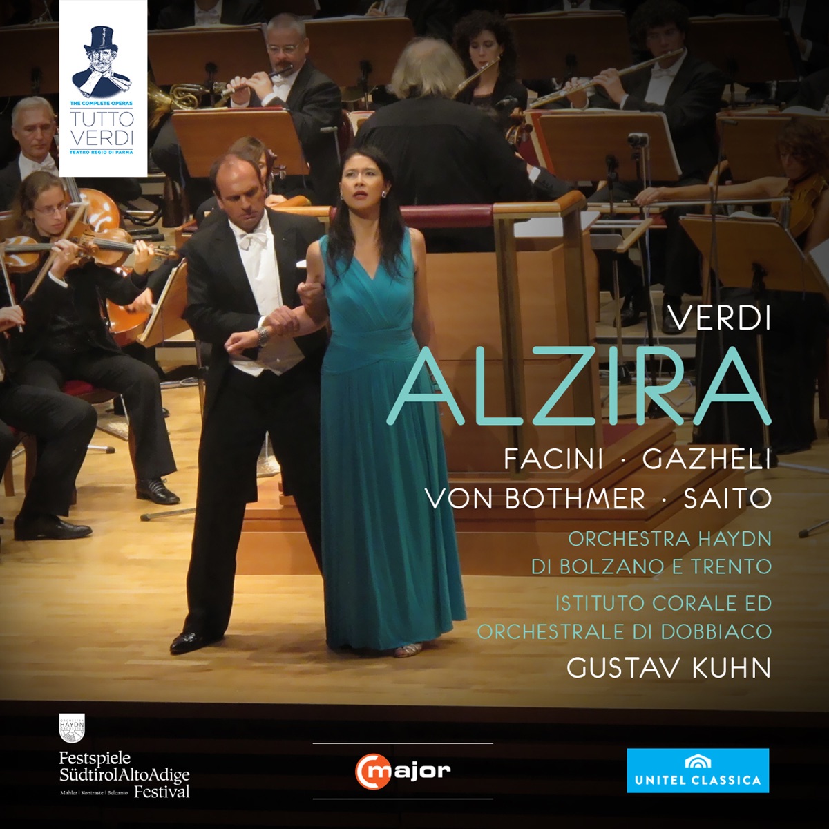 Verdi: Alzira by Francesco Facini, Thomas Gazheli, Ferdinand von Bothmer, Junko Saito, Bolzano-Trento Haydn Orchestra & Gustav Kuhn album cover