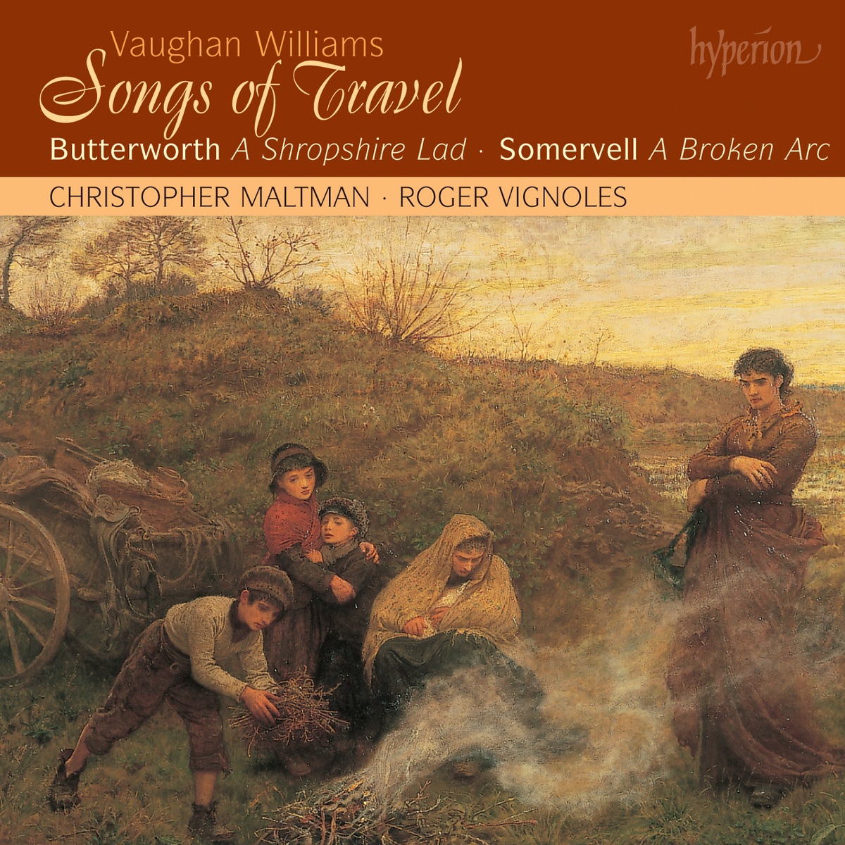 Vaughan Williams: Songs of Travel - Butterworth: A Shropshire Lad by Christopher Maltman & Roger Vignoles album cover