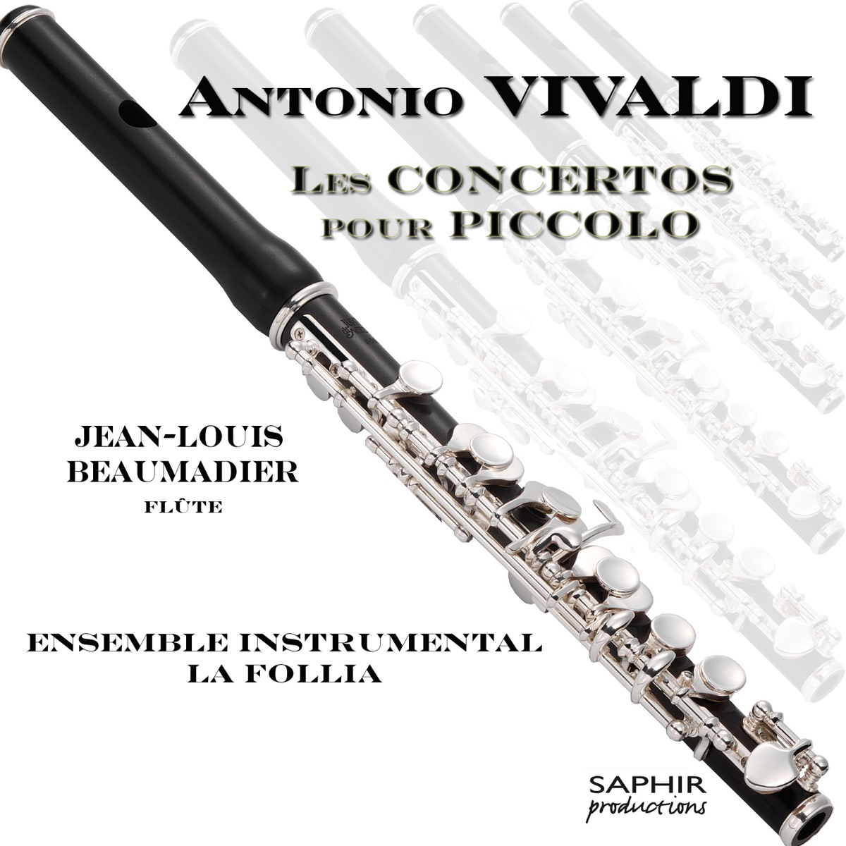 Vivaldi: Six concertos pour flûte traversière, Op. 10 by Ensemble Instrumental La Follia, Christophe Poiget & Jean-Louis Beaumadier album cover