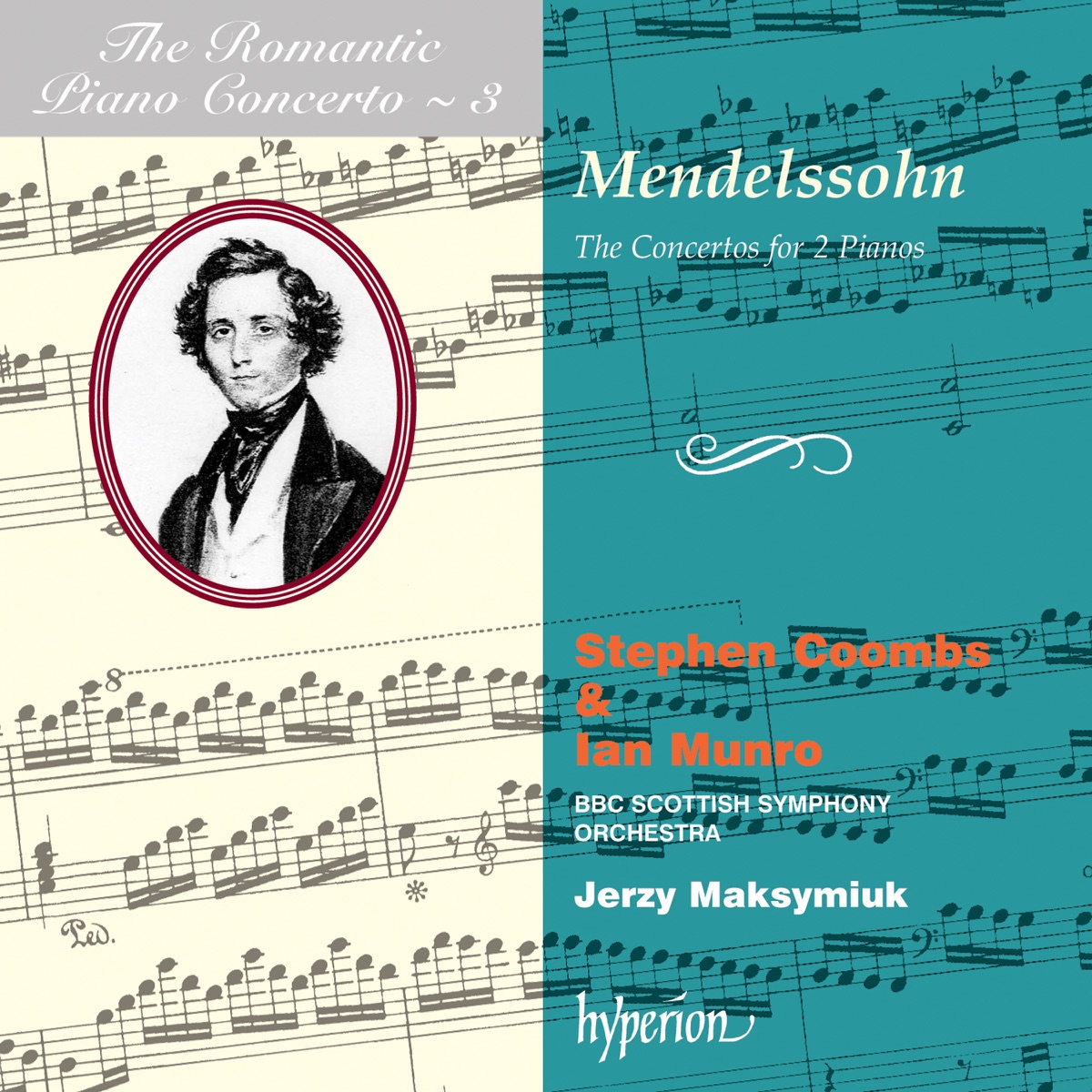 Mendelssohn: Double Concertos by Stephen Coombs, Ian Munro & BBC Scottish Symphony Orchestra album cover