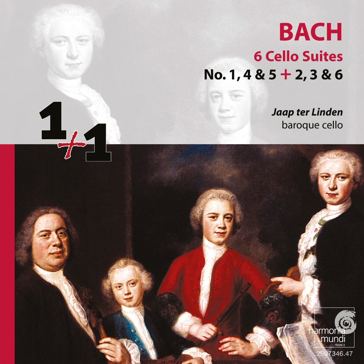 Bach: Six Cello Suites by Jaap Ter Linden album cover