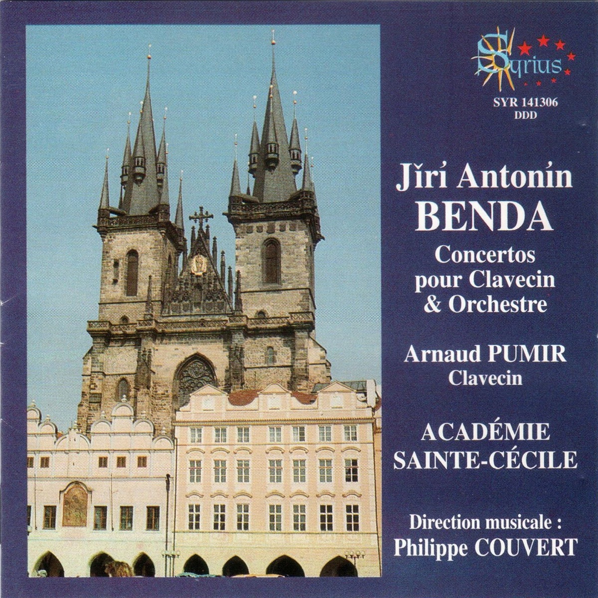 Jĭrí Antonín Benda: Concertos pour clavecin et orchestre by Académie Sainte-Cécile, Philippe Couvert & Arnaud Pumir album cover