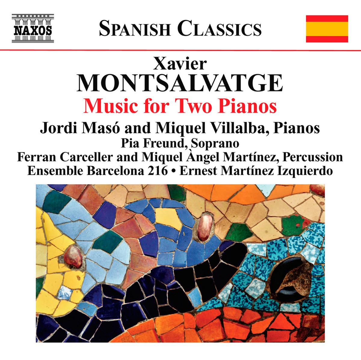 Montsalvatge: Piano Music, Vol. 3: Music for 2 Pianos by Jordi Masó, Miquel Villalba, Miquel Angel Martinez, Ferran Carceller, Ernest Martinez Izquierdo, Pia Freund & Barcelona 216 album cover