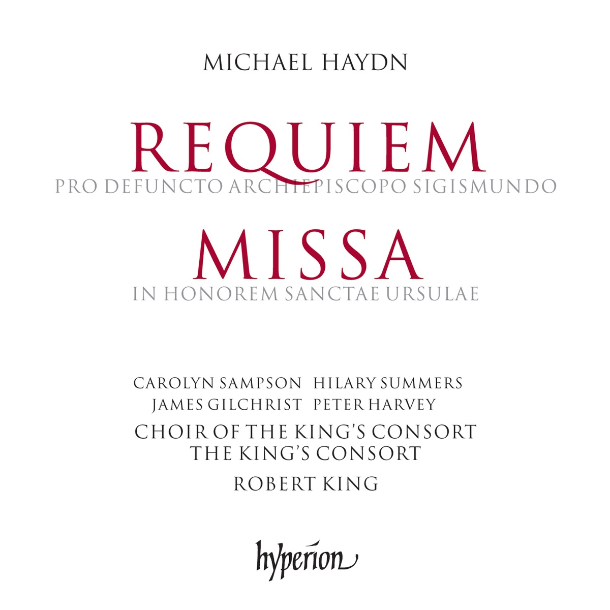Haydn: Requiem by The King's Consort & Robert King album cover