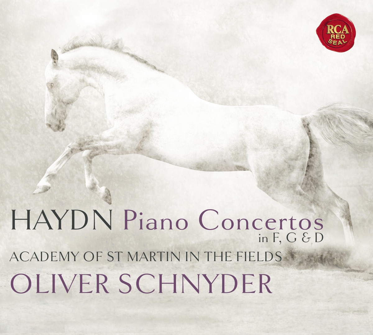 Haydn: Three Piano Concertos by Oliver Schnyder, Academy of St Martin in the Fields & Andrew Watkinson album cover