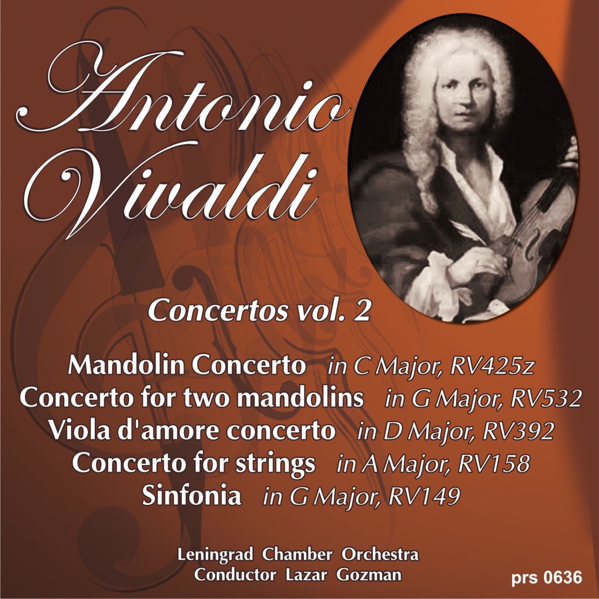 Vivaldi: Mandolin Concerto in C Major, RV425 - Single by Leningrad Chamber Orchestra & Lazar Gosman album cover