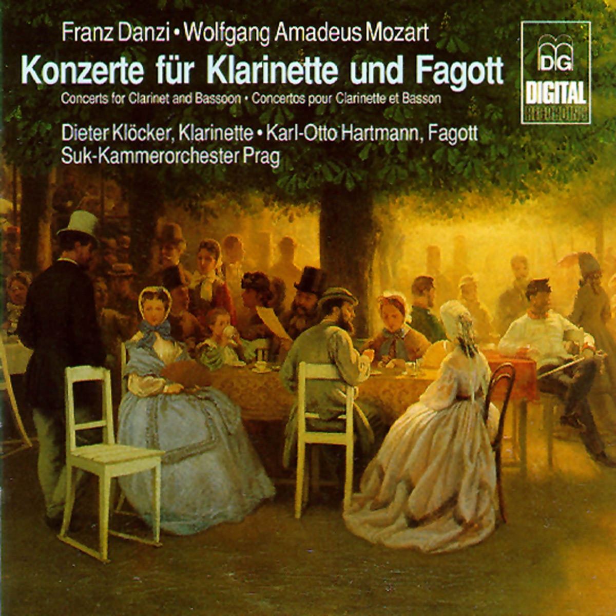 Mozart & Danzi: Konzerte für Klarinette und Fagott by Dieter Kloecker, Karl-Otto Hartmann & Suk-Kammerorchester Prag album cover