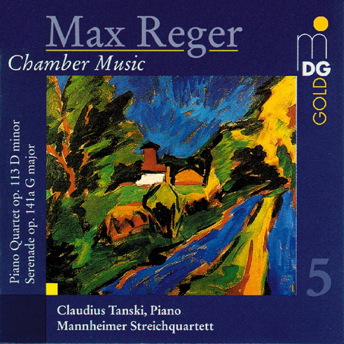 Reger: Chamber Music, Vol. 5 by Claudius Tanski & Mannheimer Streichquartett album cover