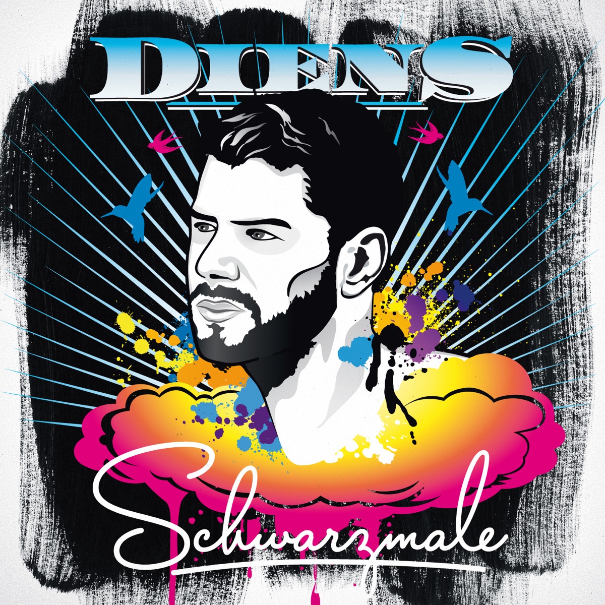 Schwarzmale (feat. Raphael Jakob, Lily Yellow, Mimiks, Abu & William White) by Diens (Wurzel 5) album cover