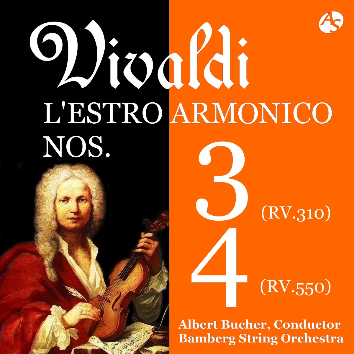 VIVALDI: L'estro armonico No.3&4 /Bamberg String Orchestra /Albert Bucher, Conductor by Bamberg String Orchestra & Albert Bucher album cover