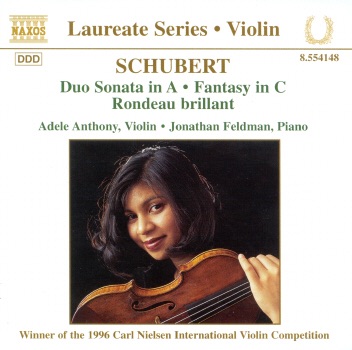 Schubert: Duo Sonata in A Major, Fantasy in C Major by Adele Anthony & Jonathan Feldman album cover