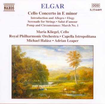 Elgar: Cello Concerto - Introduction and Allegro by Adrian Leaper, Capella Istropolitana, Maria Kliegel, Michael Halász & Slovak Radio Symphony Orchestra album cover
