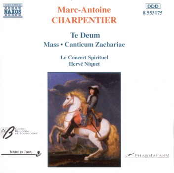 Charpentier: Te Deum, Mass & Canticum Zachariae by Le Concert Spirituel album cover
