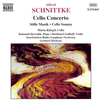 Schnittke: Cello Concerto, Cello Sonata & Stille Musik for Violin and Cello by Saarbrucken Radio Symphony Orchestra album cover