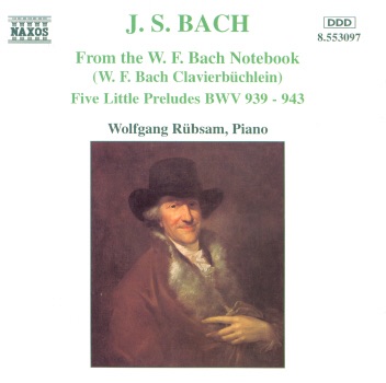 J.S. Bach: From the W.F. Bach Notebook by Wolfgang Rübsam album cover