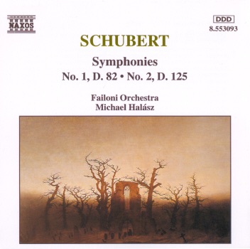 Schubert: Symphonies Nos. 1 and 2 by Failoni Orchestra, Budapest album cover
