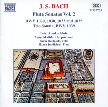 Bach: Flute Sonatas, Vol. 2 by Anssi Mattila, Hanna Juutilainen, Jukke Rautasalo & Petri Alanko album cover