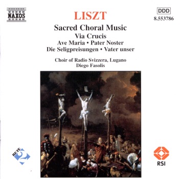 Liszt: Sacred Choral Music by Diego Fasolis & Radio Svizzera Italiana Choir album cover