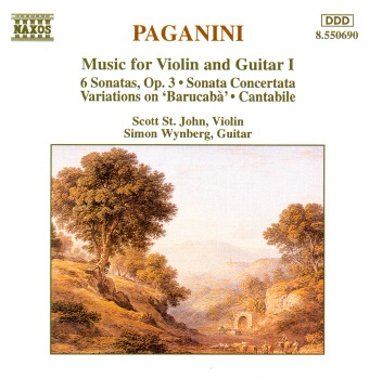 Paganini: Music for Violin and Guitar I by Scott St. John & Simon Wynberg album cover