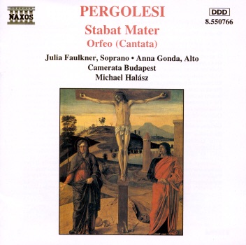 Pergolesi: Stabat Mater & Orfeo Cantata by Budapest Camerata & Michael Halász album cover
